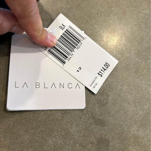 Brand New with tags! Womans swimsuit. Rouching. Adjustable. Size 12. La Blanca b - Picture 3 of 10